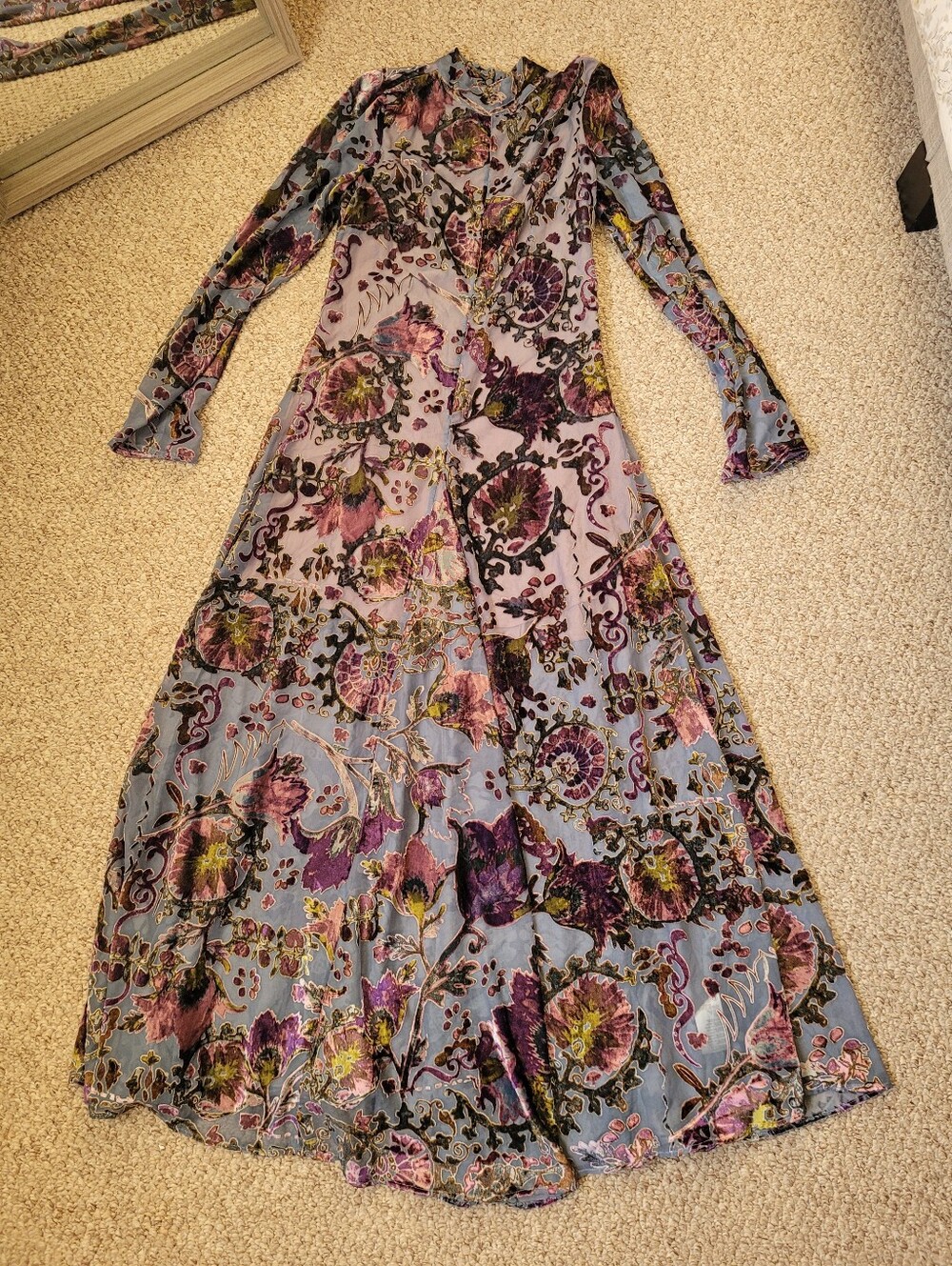 Free People Velvet Open Back Maxi Dress - Picture 5 of 8